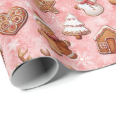 Lebkuchen Weihnachten Geschenkpapier (Rolleneckpunkt)