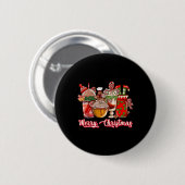 Lebkuchen Weihnachten Kaffee Cups Latte Dri Button (Vorne & Hinten)