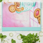 Lebkuchen Weihnachten Kaffee Küchentuch (Gefaltet)