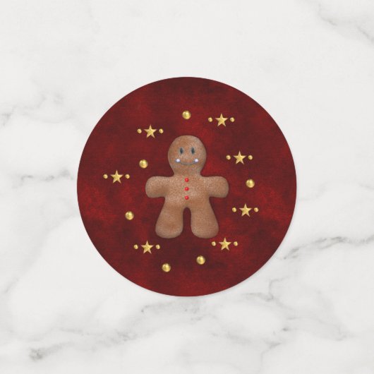 Lebkuchen Weihnachten Konfetti (Klein Vorderseite)