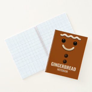 Lebkuchen-Weihnachten-Notizbuchcover – Karopapier Notizblock
