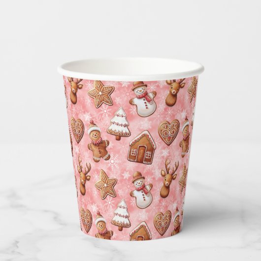 Lebkuchen Weihnachten Pappbecher (Rückseite)