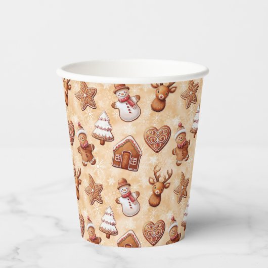 Lebkuchen Weihnachten Pappbecher (Vorderseite)