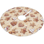 Lebkuchen Weihnachten Polyester Weihnachtsbaumdecke (Schrägansicht)