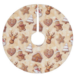 Lebkuchen Weihnachten Polyester Weihnachtsbaumdecke