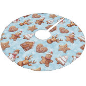 Lebkuchen Weihnachten Polyester Weihnachtsbaumdecke (Schrägansicht)