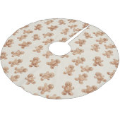 Lebkuchen-Weihnachten Polyester Weihnachtsbaumdecke (Schrägansicht)
