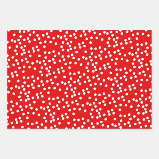 Lebkuchen Weihnachten Punkt und Grün Geschenkpapier Set (Vorderseite 2)