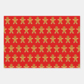 Lebkuchen Weihnachten Punkt und Grün Geschenkpapier Set (Vorderseite)