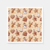 Lebkuchen Weihnachten Serviette (Vorderseite)