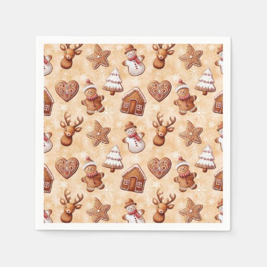 Lebkuchen Weihnachten Serviette (Vorderseite)