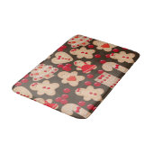 Lebkuchen Weihnachten Weihnachten Badematte (Schrägansicht)