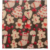 Lebkuchen Weihnachten Weihnachten Duschvorhang (Vorderseite)