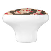 Lebkuchen Weihnachten Weihnachten Keramikknauf (Seitenansicht)