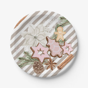 Lebkuchen   Weihnachts-Baby-Party  Pappteller
