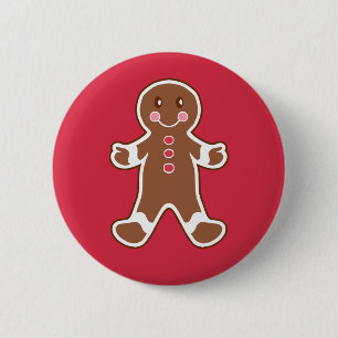 Lebkuchen-Weihnachts-Button-Anstecknadel Button