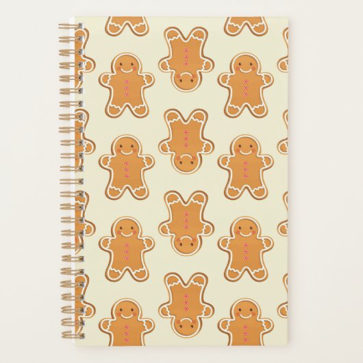 Lebkuchen-Weihnachts-Notizbuch-Journal Planer (Vorderseite)