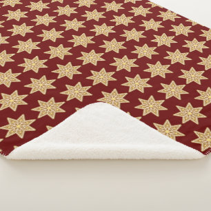 Lebkuchen-Weihnachts-Sherpa-Wurfdecke Sherpadecke
