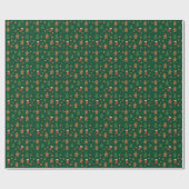 Lebkuchen-Weihnachts-Spaß Geschenkpapier (Flach)