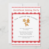 Lebkuchen-Weihnachtsbackparty Einladung (Vorderseite)
