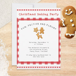 Lebkuchen-Weihnachtsbackparty Einladung