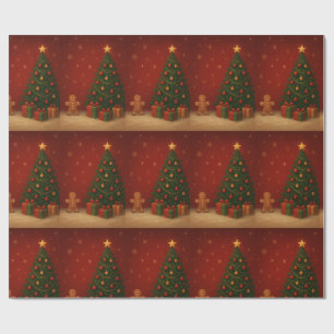 Lebkuchen-Weihnachtsbaum  Geschenkpapier