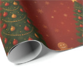 Lebkuchen-Weihnachtsbaum Geschenkpapier (Rolleneckpunkt)