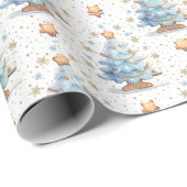 Lebkuchen Weihnachtsbaum Kekse Sterne Geschenkpapier (Rolleneckpunkt)