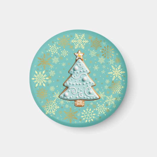 Lebkuchen, Weihnachtsbaum Magnet (Vorne)