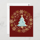 Lebkuchen, Weihnachtsbaum Postkarte (Vorne/Hinten)