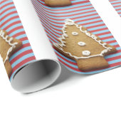 Lebkuchen Weihnachtsbaum Weihnachtsfeiertag Geschenkpapier (Rolleneckpunkt)