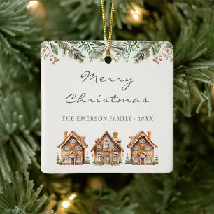 Lebkuchen-Weihnachtsbaumschmuck Keramikornament