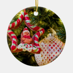 Lebkuchen Weihnachtsdekoration Keramik Ornament