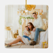 Lebkuchen Weihnachtsdekoration Keramikornament (Rückseite)