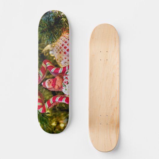 Lebkuchen Weihnachtsdekoration Skateboard (Vorderseite)