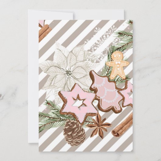 Lebkuchen | Weihnachtsdusche Einladung (Rückseite)