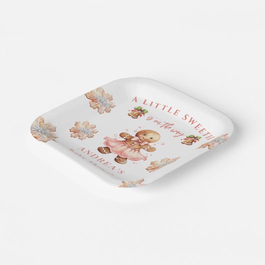 Lebkuchen | Weihnachtsdusche Pappteller (Gewinkelt)