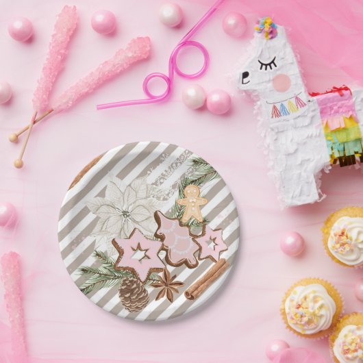 Lebkuchen | Weihnachtsdusche Pappteller (Party)