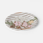 Lebkuchen | Weihnachtsdusche Pappteller (Schrägansicht)