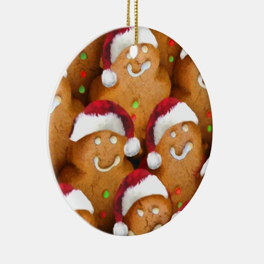 Lebkuchen Weihnachtsfeier Keramikornament (Rechts)