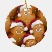 Lebkuchen Weihnachtsfeier Keramikornament (Vorne)