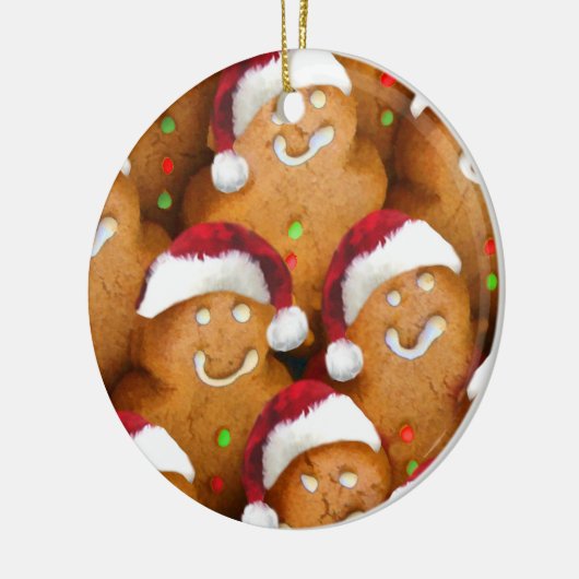 Lebkuchen Weihnachtsfeier Keramikornament (Links)