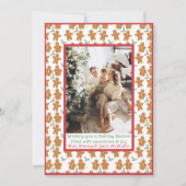 Lebkuchen Weihnachtsfeiertag Fotokarte Feiertagskarte (Vorderseite)