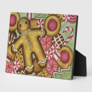 Lebkuchen Weihnachtsfeiertage Art Deco Fotoplatte