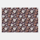 Lebkuchen, Weihnachtsgebäck Geschenkpapier Set (Vorderseite 3)