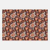 Lebkuchen, Weihnachtsgebäck Geschenkpapier Set (Vorderseite)
