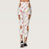 Lebkuchen Weihnachtsgebäck Leggings (Rückseite)