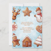 Lebkuchen Weihnachtsgebäck Party Einladung (Rückseite)