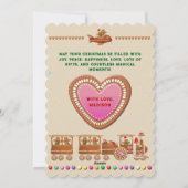 Lebkuchen Weihnachtsgebäck Party Feiertagskarte (Rückseite)