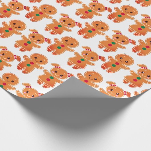 Lebkuchen Weihnachtsgeist Geschenkpapier (Ecke)